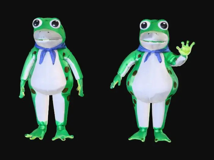 3D model for Inflatable Frog Costumes Comparison