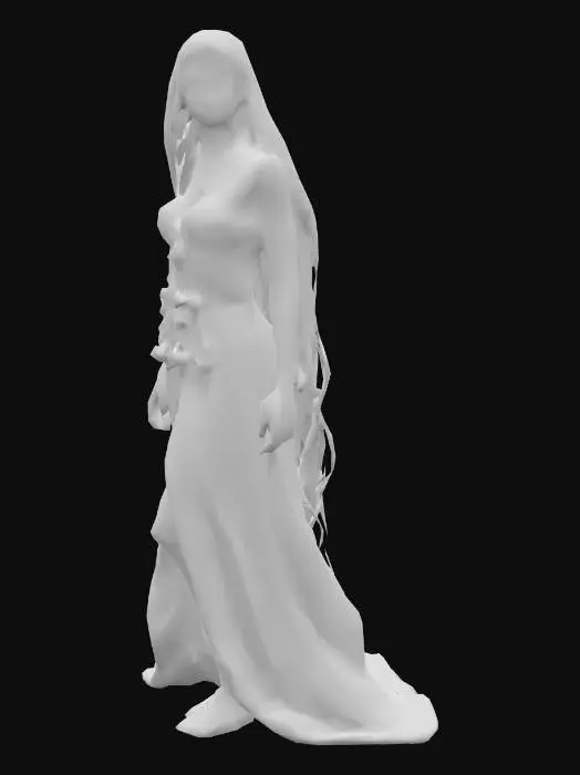 3D model for Ancient legendary humanoid race of people who had no need to eat or drink anything at all. They survived by smelling apples and flowers.
