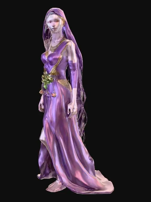 3D model for Ancient legendary humanoid race of people who had no need to eat or drink anything at all. They survived by smelling apples and flowers.
