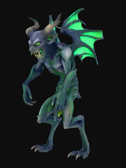 3D model for Create a humanoid creature that embodies the Sin Envy