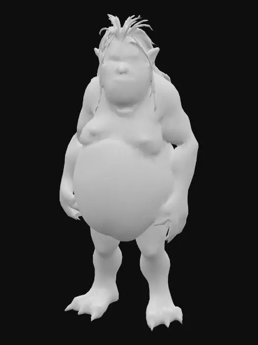 3D model for Create a humanoid creature that embodies the Sin Sloth