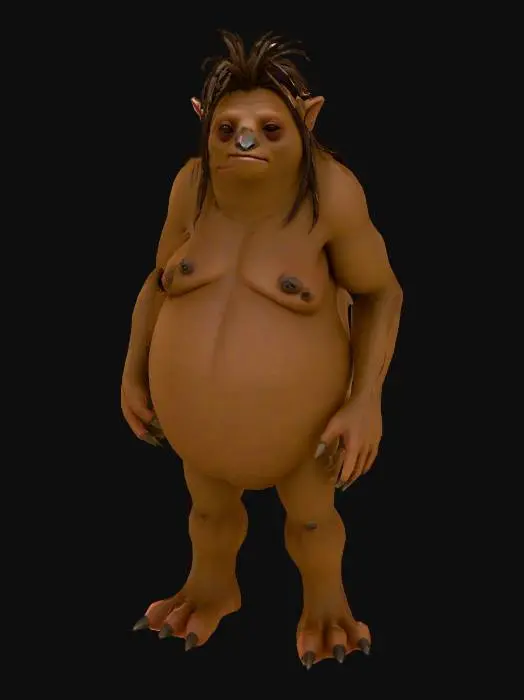 3D model for Create a humanoid creature that embodies the Sin Sloth
