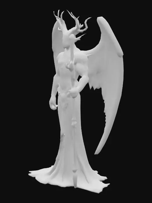 3D model for Create a humanoid creature that embodies the Sin Pride