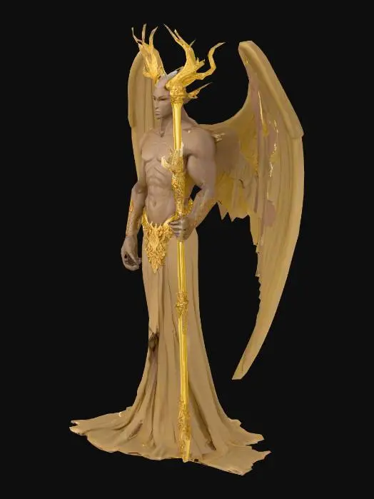 3D model for Create a humanoid creature that embodies the Sin Pride