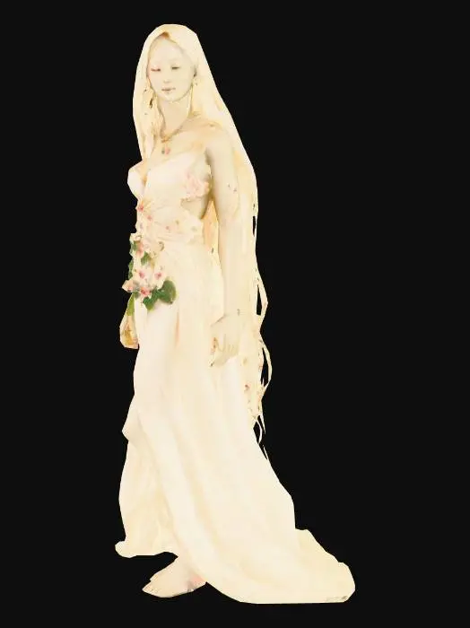 3D model for Ancient legendary humanoid race of people who had no need to eat or drink anything at all. They survived by smelling apples and flowers.
