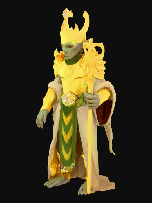 3D model for Create a humanoid creature that embodies the Sin Greed