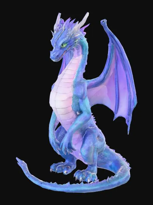 3D model for Arcana Dragons are a rarely-encountered breed of dragon known for both their magical abilities, and their quirky, hardworking nature. These dragons have specialized organs for storing mana, and can produce varying effects from these reserves simply through instinct. However, they are also very intelligent dragons, and when raised around mages, or others of their own kind, almost invariably become obsessed with the study of magic. Arcanae are diligent in their efforts to discover as many uses for magic as possible, and while they will openly treat others to the fruits of their labor—especially others who share their interests—they will also use their knowledge and abilities to trick any creature that thinks it can take advantage of them.