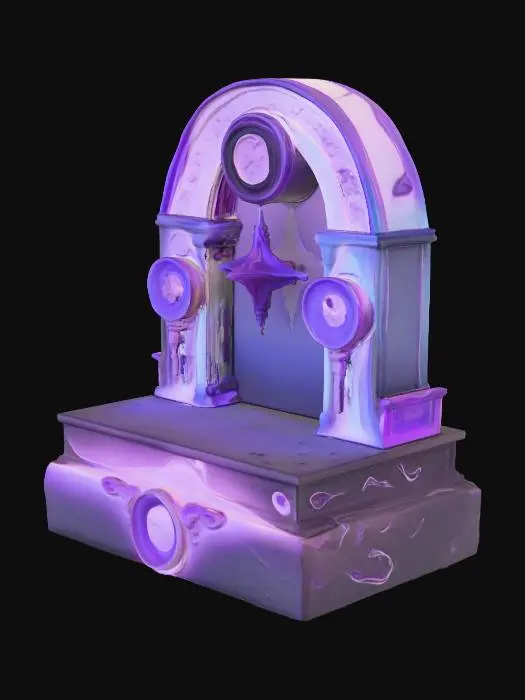 3D model for An altar used to enchant items using advance runes and sigils as well as blood magic. Create with sigils etche into altar