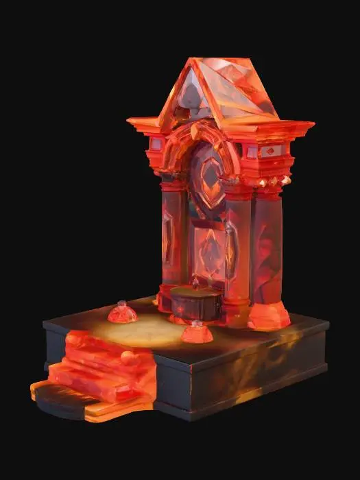 3D model for An altar used to enchant items using advance runes and sigils. Create with sigils etched into altar