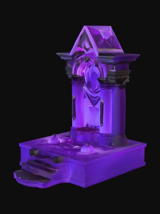 3D model for An altar used to enchant items using advance runes and sigils. Create with sigils etched into altar