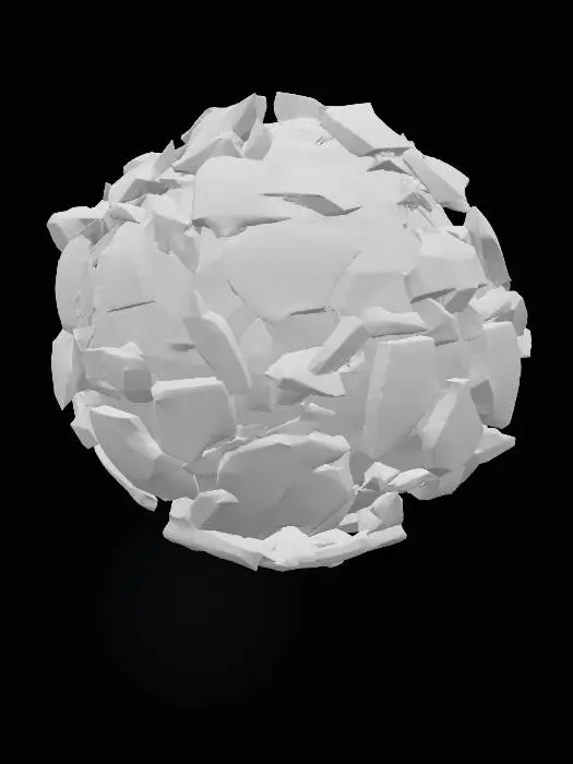 3D model for Shattered Sphere Luminescence
