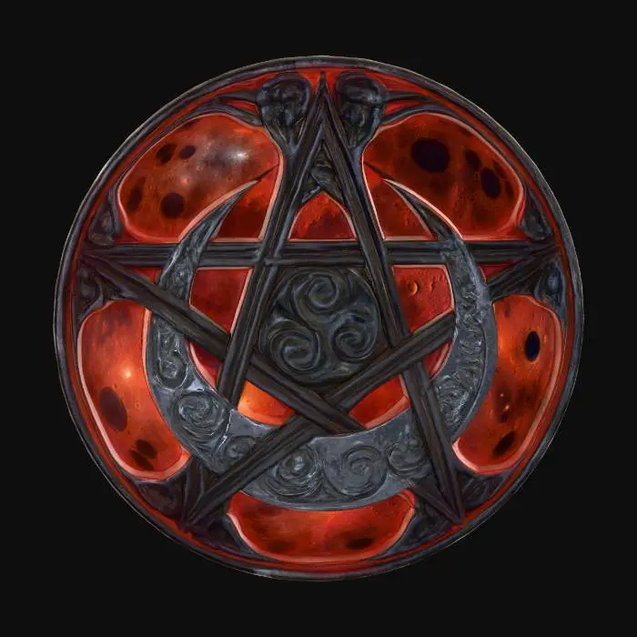 3D model for Celtic Pentacle Emblem