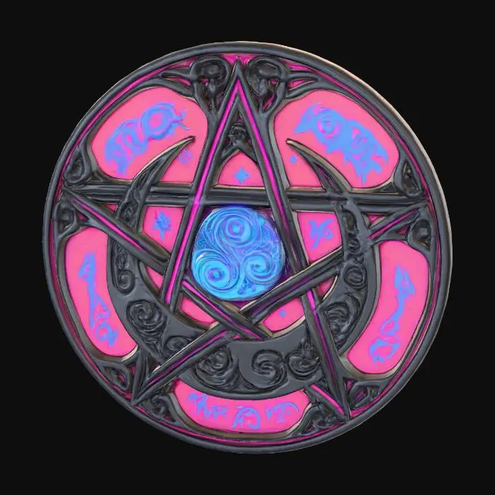 3D model for Celtic Pentacle Emblem
