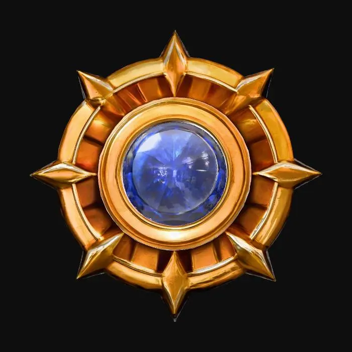 3D model for Sapphire Sunburst Emblem