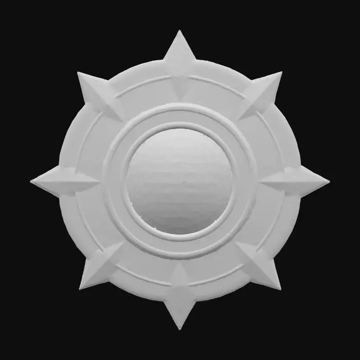 3D model for Sapphire Sunburst Emblem