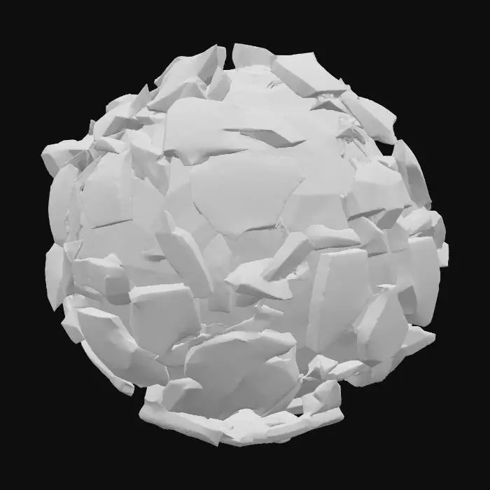 3D model for Shattered Sphere Luminescence