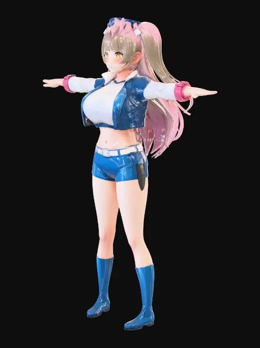 3D model for Cheerful Cosplay