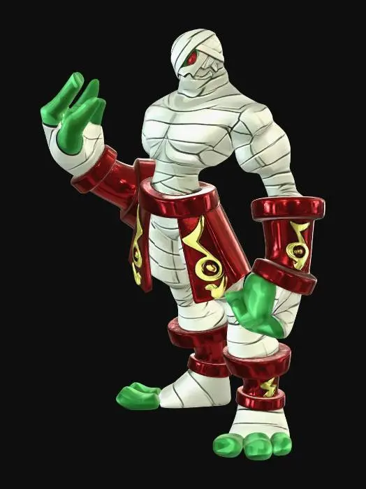 3D model for Emerald Mummy Gladiator