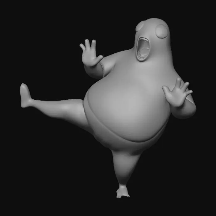 3D model for Surprised Jumping Blob
