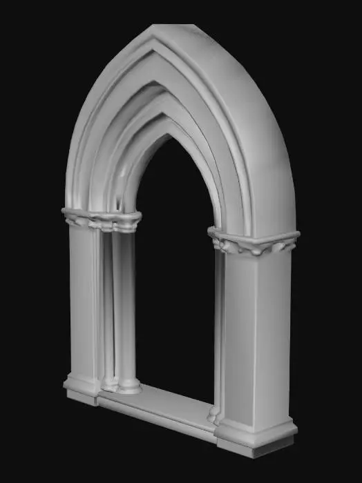 3D model for Gothic Archway