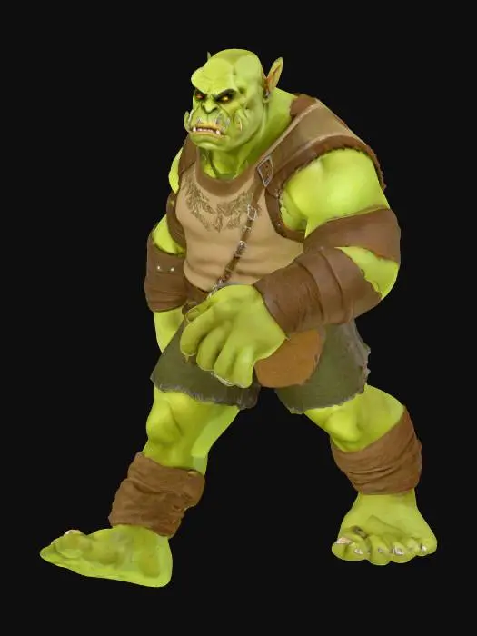 3D model for Forest Orc Warrior