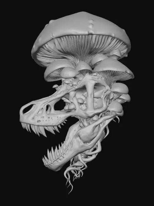 3D model for Luminescent Fossil Bloom