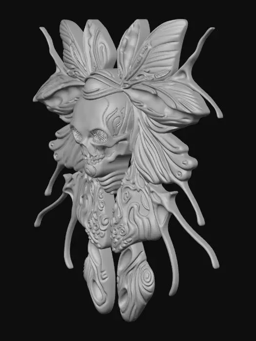 3D model for Ethereal Skull Moth