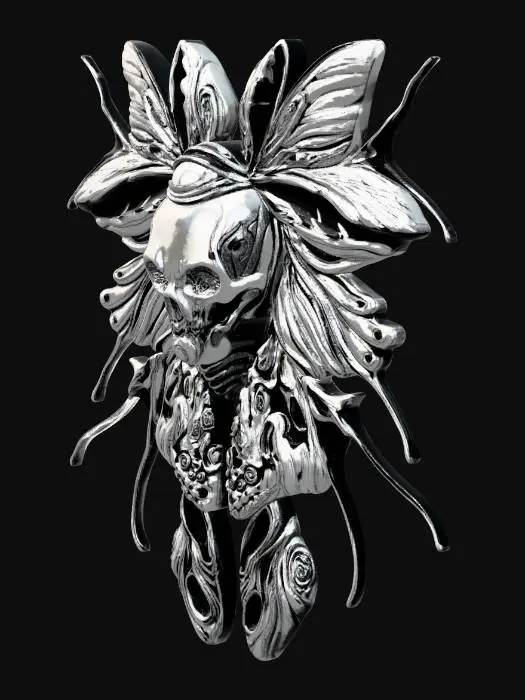 3D model for Ethereal Skull Moth