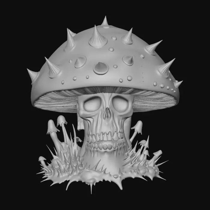 3D model for Spiky Skullcap