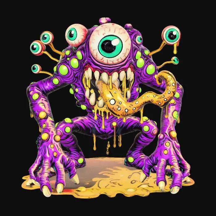 3D model for Many-Eyed Goo Beast