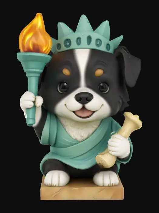 3D model for Puppy of Liberty
