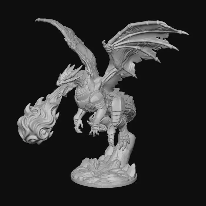 3D model for Crimson Inferno Dragon