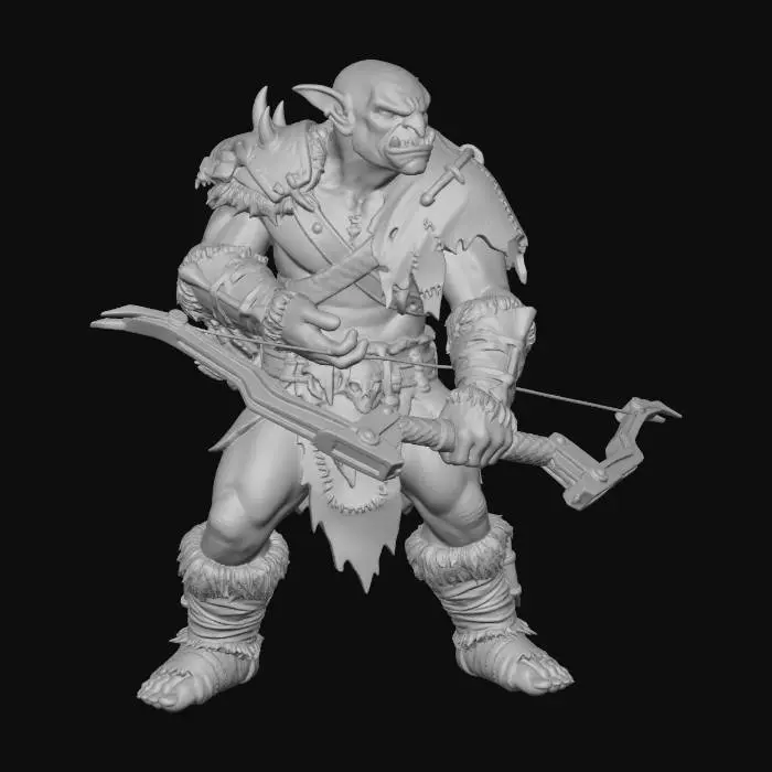 3D model for Emerald-Eyed Orc Archer
