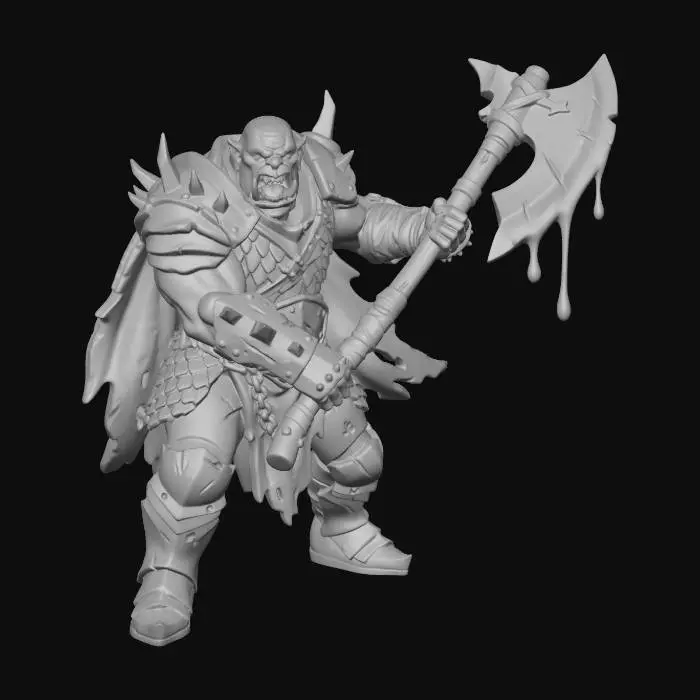 3D model for Bloodbound Orc Warlord