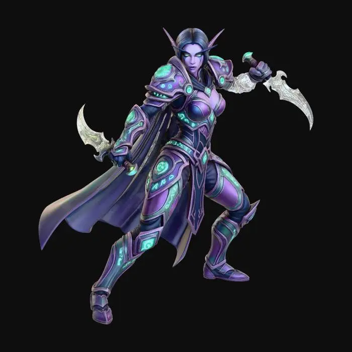 3D model for Night Elf Rogue