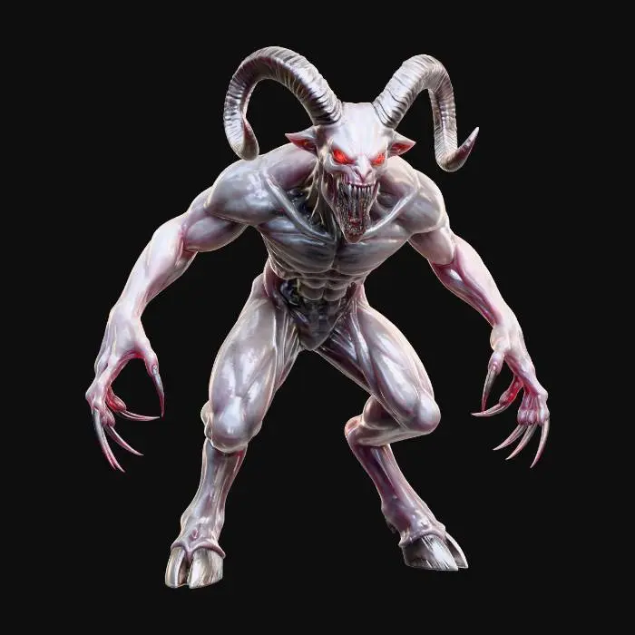 3D model for Crimson Horned Demon