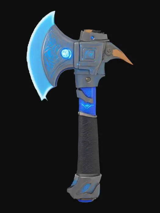 3D model for Illuminated Battleaxe