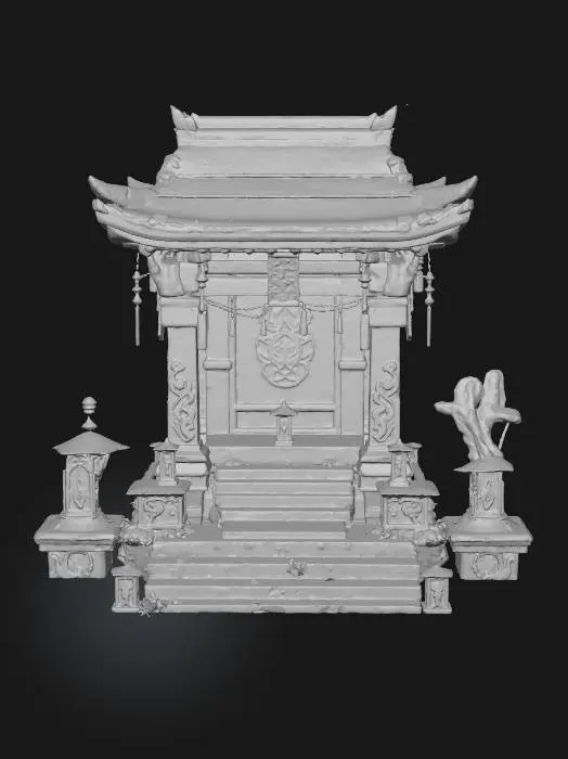 3D model for #Halloween2025#,Temple of Lanterns