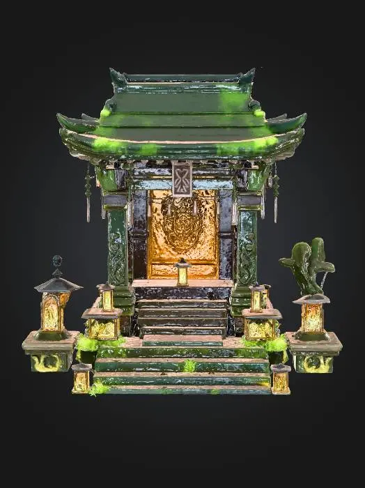 3D model for #Halloween2025#,Temple of Lanterns