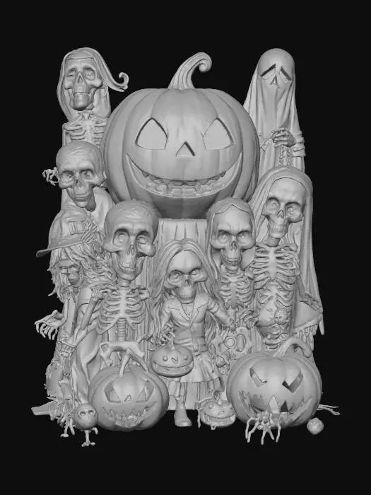 3D model for #Halloween2025#,Halloween Gathering