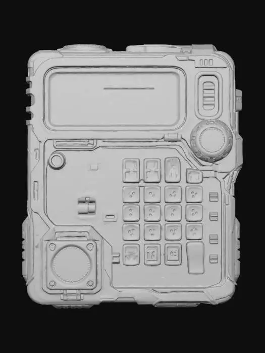 3D model for Retro Tech Calculator