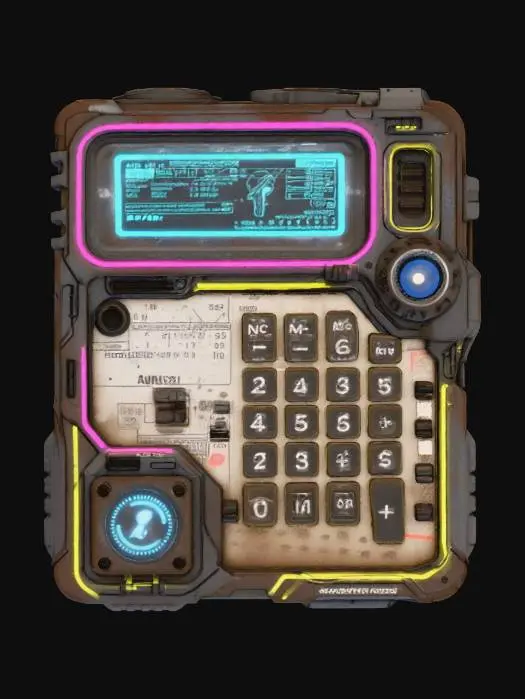 3D model for Retro Tech Calculator