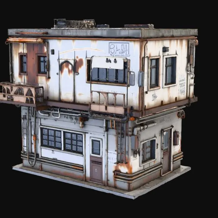 3D model for Abandoned Industrial Shack
