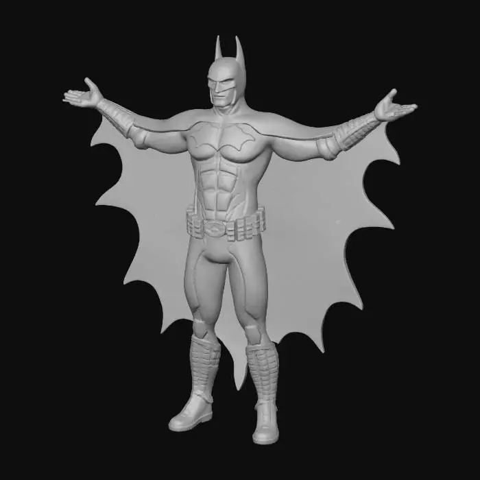 3D model for BATMAN, unreal engine 5, highest quality, highest resolution, insane detailed, character design, z-brush, v-ray