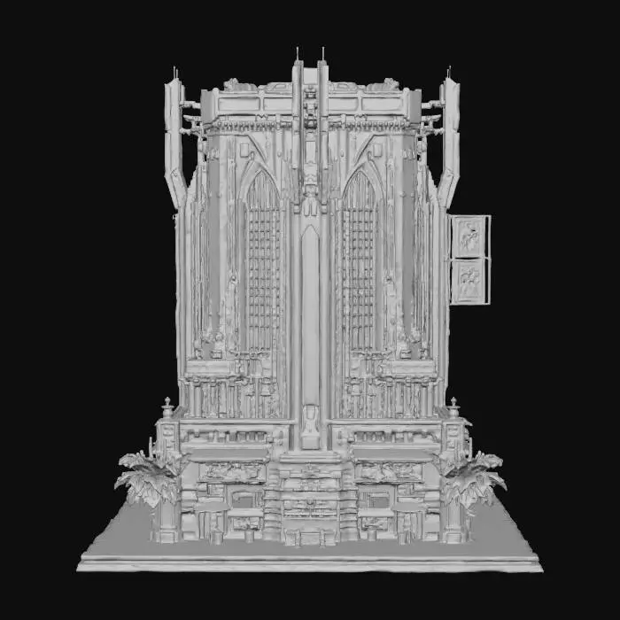 3D model for Neo-Gothic Skyline