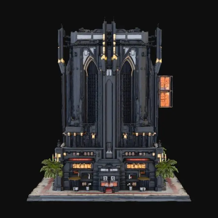 3D model for Neo-Gothic Skyline