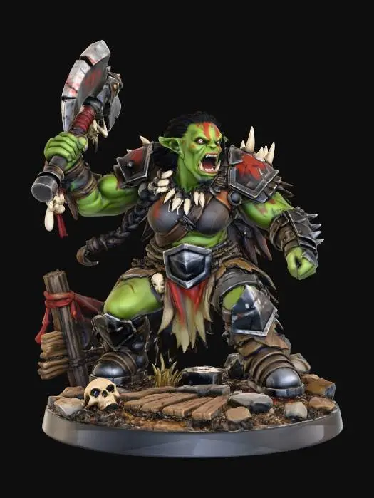 3D model for Orc Warlord Roar