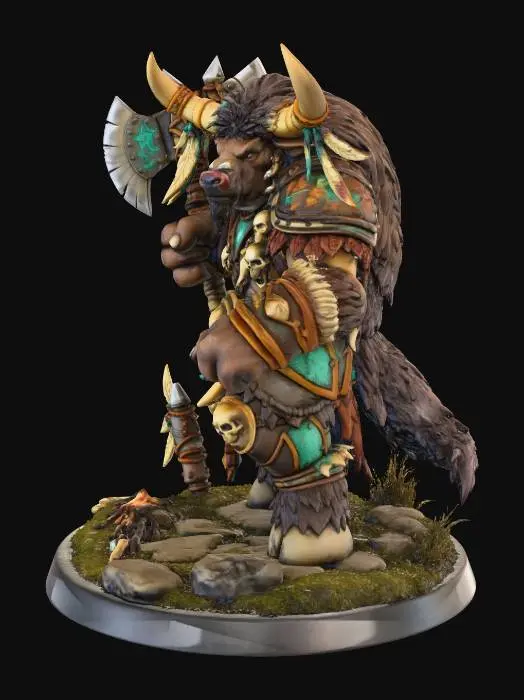 3D model for Tauren Warrior