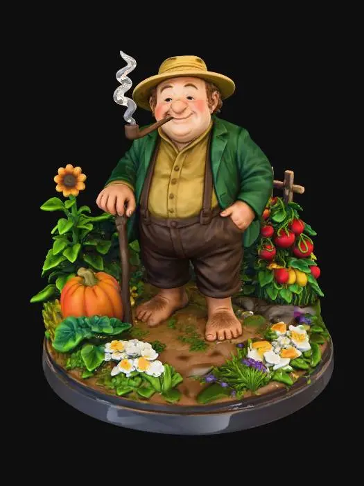 3D model for Gardener's Charm Halfling