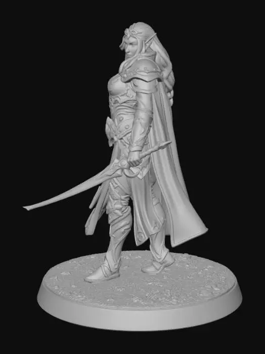 3D model for Elf Warrior Princess